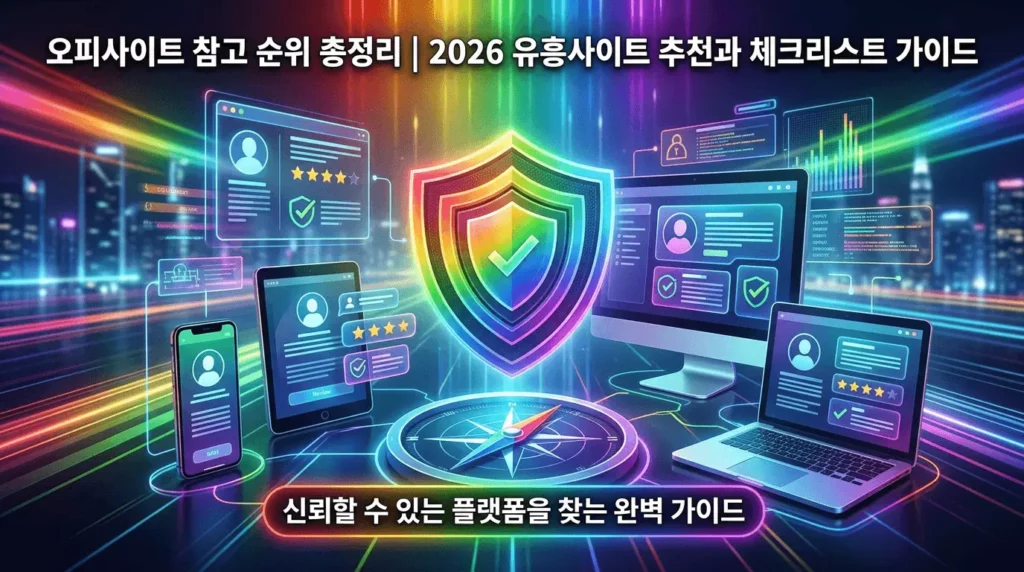 2026년 오피사이트 참고 순위 및 유흥사이트 추천 가이드